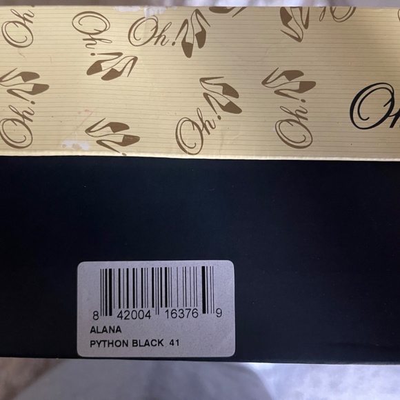 Oh! Healthy Heels Alana Python Black - Picture 5 of 6